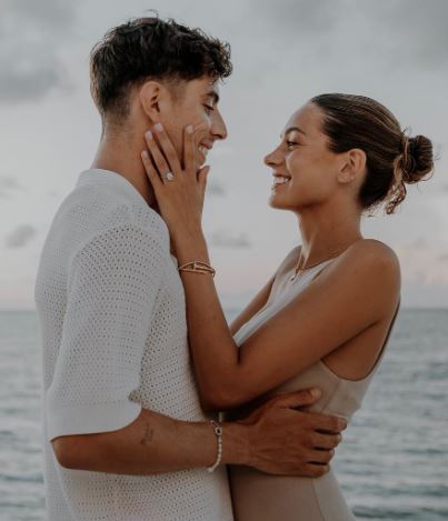 Anne Havertz son Kai Havertz got engaged to his girlfriend Sophia Weber in July 2023